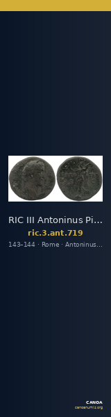 RIC III Antoninus Pius 719 — CANOA