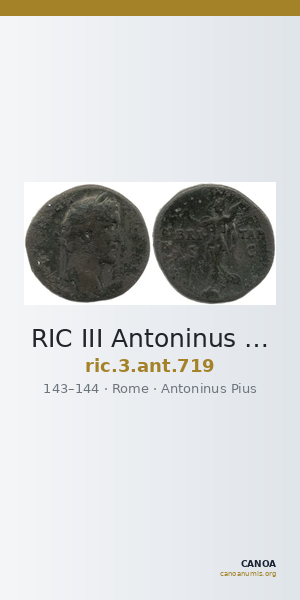 RIC III Antoninus Pius 719 — CANOA