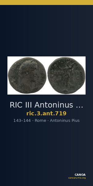 RIC III Antoninus Pius 719 — CANOA
