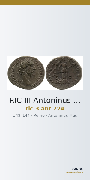 RIC III Antoninus Pius 724 — CANOA