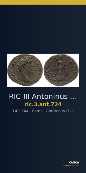 RIC III Antoninus Pius 724 — CANOA