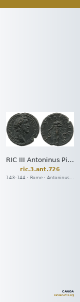 RIC III Antoninus Pius 726 — CANOA