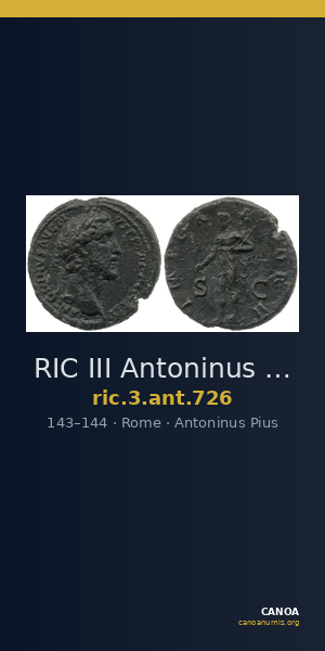 RIC III Antoninus Pius 726 — CANOA