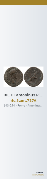 RIC III Antoninus Pius 727A — CANOA