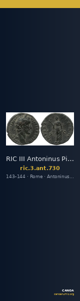 RIC III Antoninus Pius 730 — CANOA