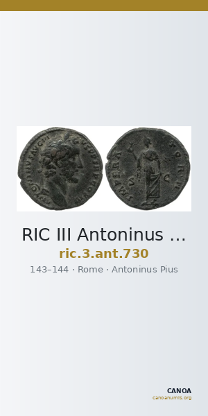 RIC III Antoninus Pius 730 — CANOA