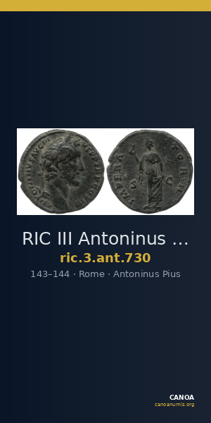 RIC III Antoninus Pius 730 — CANOA