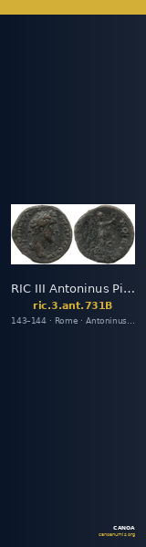 RIC III Antoninus Pius 731B — CANOA