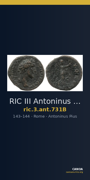 RIC III Antoninus Pius 731B — CANOA