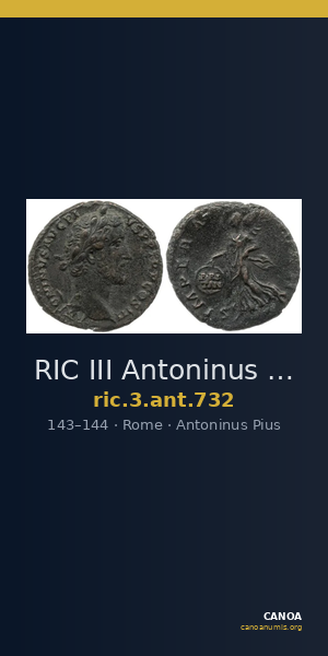 RIC III Antoninus Pius 732 — CANOA