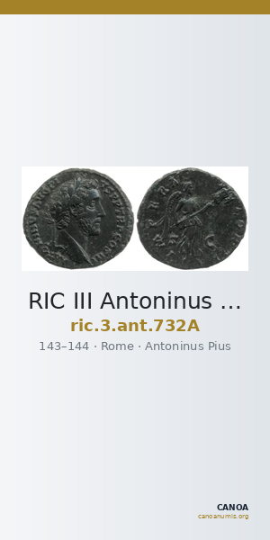RIC III Antoninus Pius 732A — CANOA