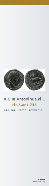 RIC III Antoninus Pius 733 — CANOA
