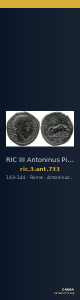 RIC III Antoninus Pius 733 — CANOA