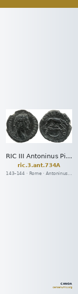 RIC III Antoninus Pius 734A — CANOA
