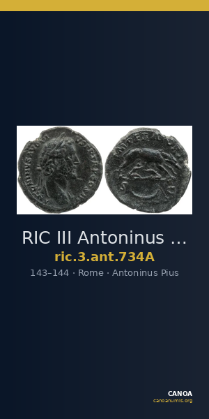RIC III Antoninus Pius 734A — CANOA