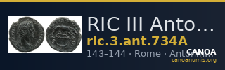 RIC III Antoninus Pius 734A — CANOA