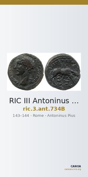RIC III Antoninus Pius 734B — CANOA