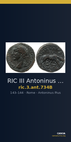 RIC III Antoninus Pius 734B — CANOA