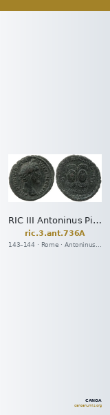 RIC III Antoninus Pius 736A — CANOA