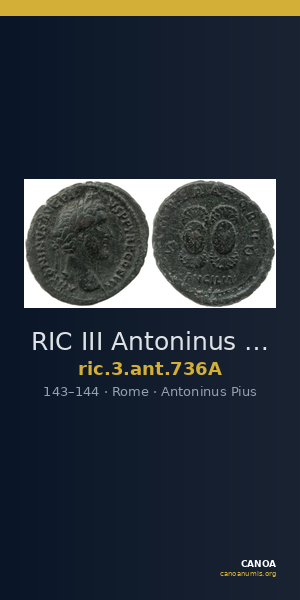 RIC III Antoninus Pius 736A — CANOA