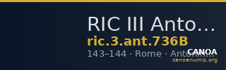 RIC III Antoninus Pius 736B — CANOA