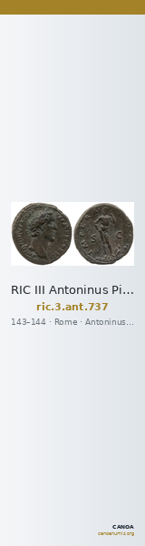 RIC III Antoninus Pius 737 — CANOA