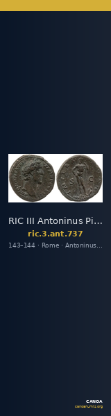RIC III Antoninus Pius 737 — CANOA