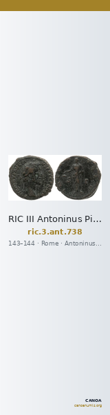 RIC III Antoninus Pius 738 — CANOA