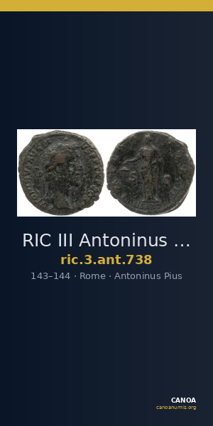 RIC III Antoninus Pius 738 — CANOA