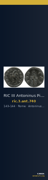 RIC III Antoninus Pius 740 — CANOA