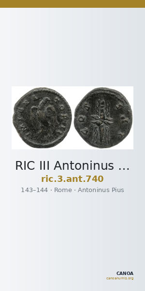 RIC III Antoninus Pius 740 — CANOA