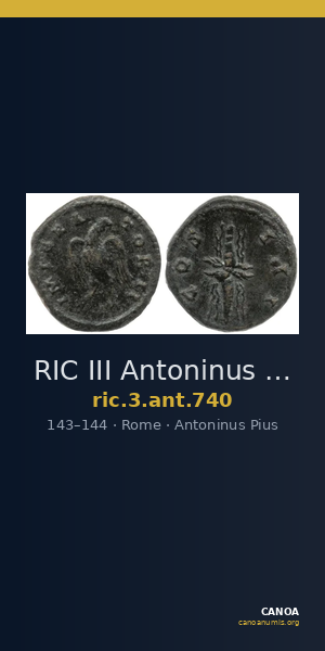 RIC III Antoninus Pius 740 — CANOA