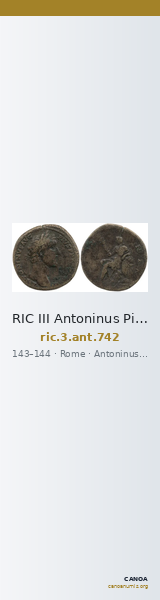 RIC III Antoninus Pius 742 — CANOA