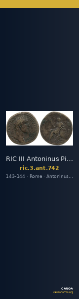 RIC III Antoninus Pius 742 — CANOA