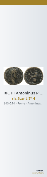 RIC III Antoninus Pius 744 — CANOA