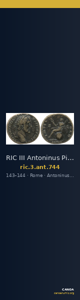 RIC III Antoninus Pius 744 — CANOA