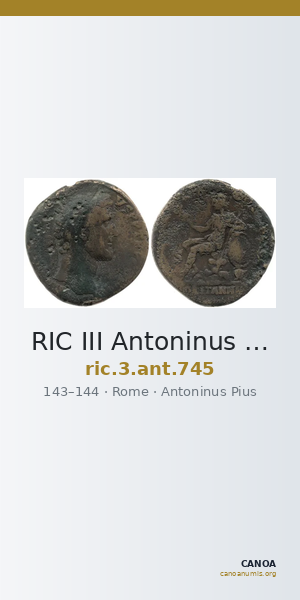 RIC III Antoninus Pius 745 — CANOA