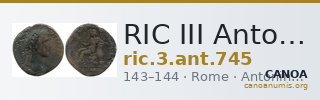 RIC III Antoninus Pius 745 — CANOA