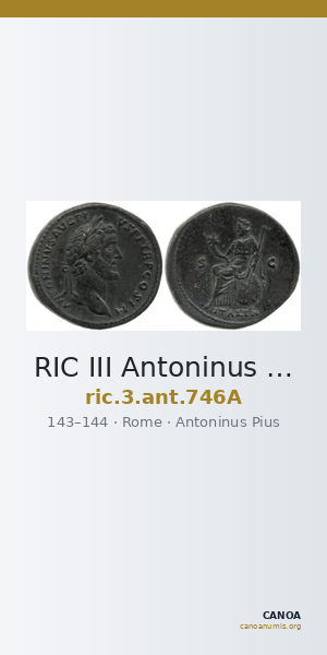 RIC III Antoninus Pius 746A — CANOA