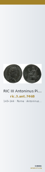 RIC III Antoninus Pius 746B — CANOA