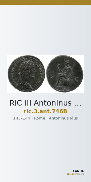 RIC III Antoninus Pius 746B — CANOA