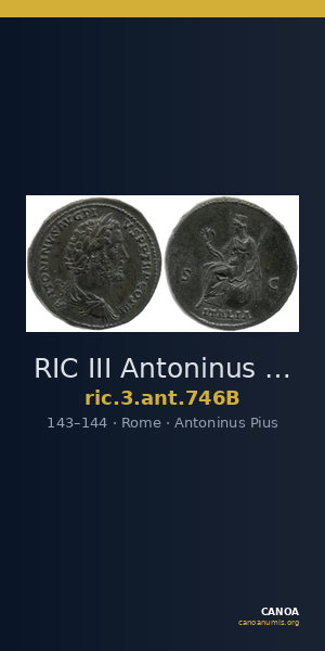 RIC III Antoninus Pius 746B — CANOA
