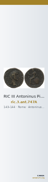 RIC III Antoninus Pius 747A — CANOA