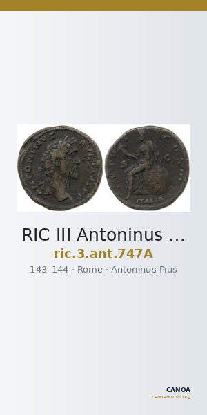 RIC III Antoninus Pius 747A — CANOA