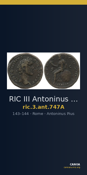 RIC III Antoninus Pius 747A — CANOA