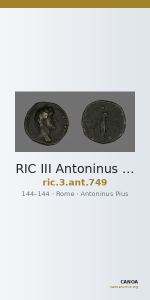 RIC III Antoninus Pius 749 — CANOA