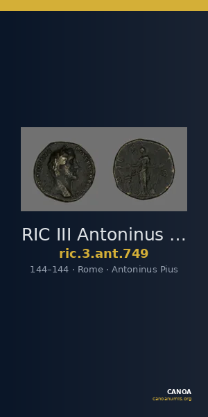 RIC III Antoninus Pius 749 — CANOA
