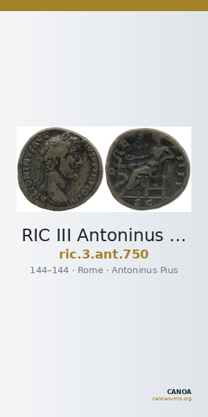 RIC III Antoninus Pius 750 — CANOA