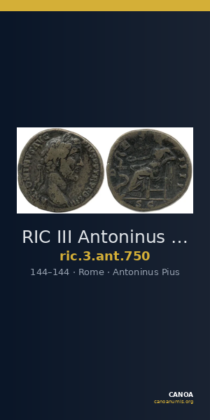 RIC III Antoninus Pius 750 — CANOA