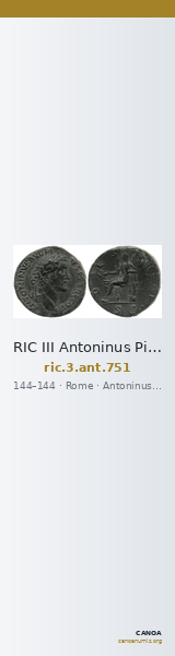 RIC III Antoninus Pius 751 — CANOA